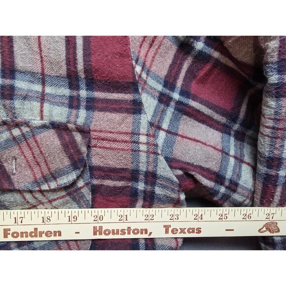 Vintage Wilderness Mens Large Plaid Quilted Insulated Jacket Button Down Chore - Picture 7 of 8